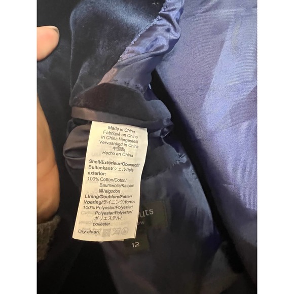 Crewcuts Kids Velvet Blazer - Blue - Picture 6 of 7